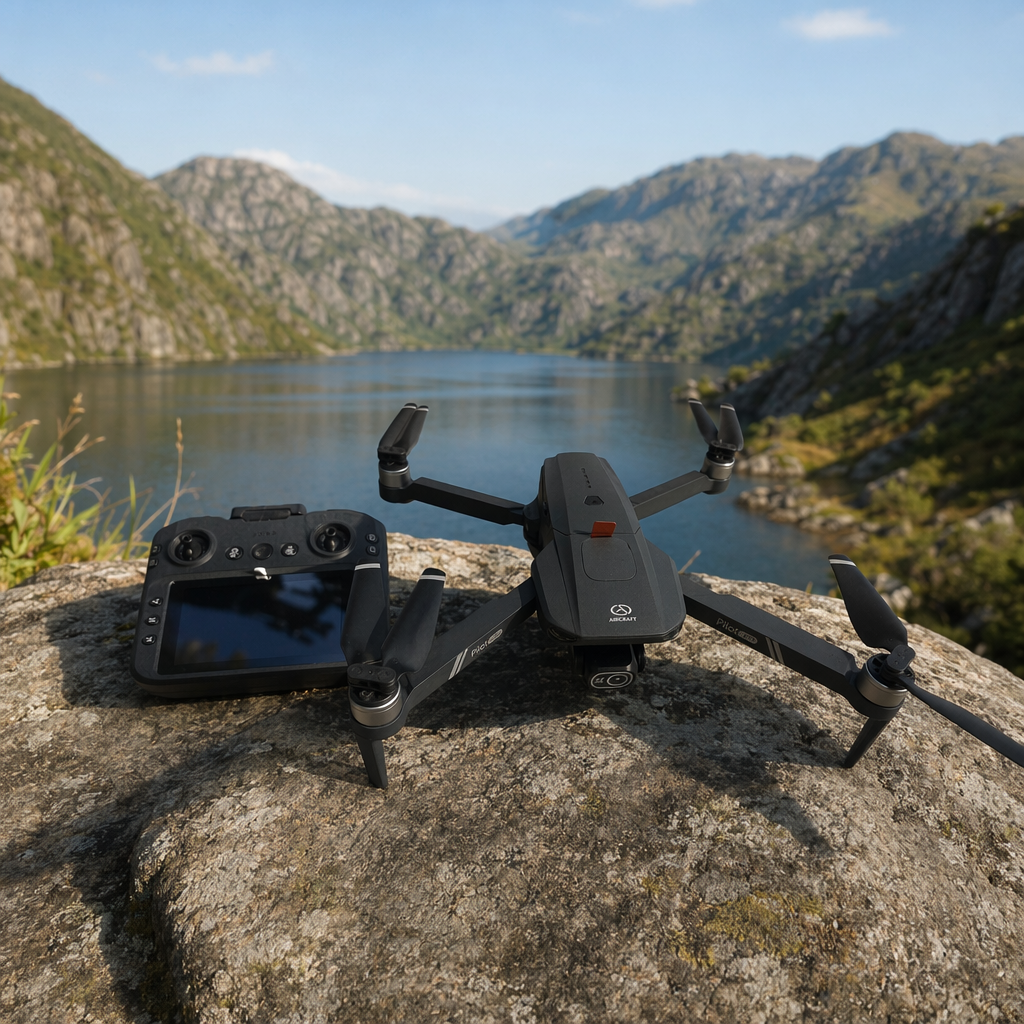 Black drone and remote control carbon fiber body 4K aerial photography stable flight kit details Picture