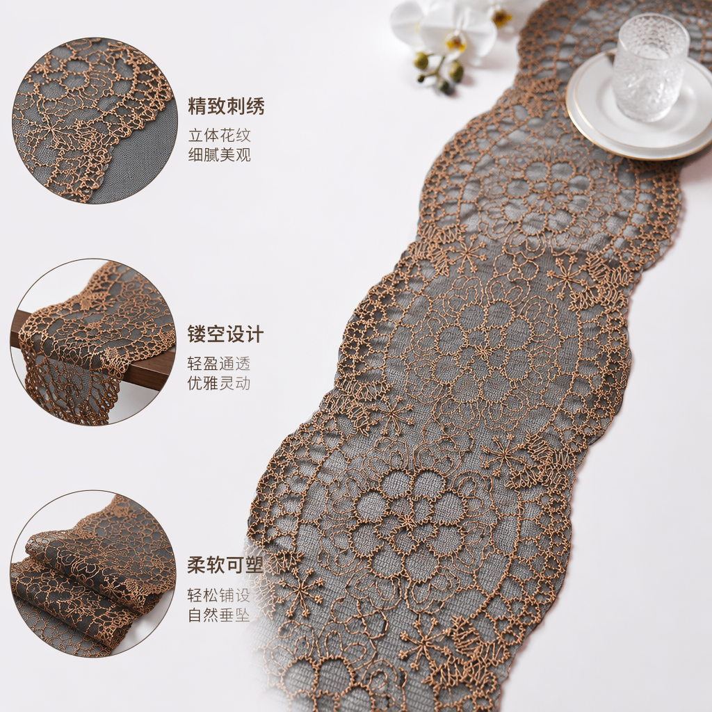 金色蕾丝花边装饰布料 DIY手工缝纫材料