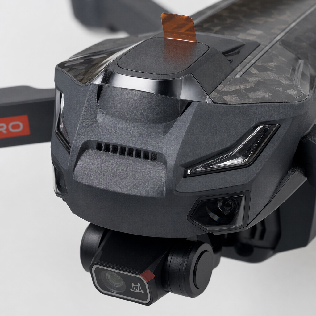 The black drone X11 PRO, equipped with a grey remote control, offers portable high-definition aerial photography and stable flight Application Scenario