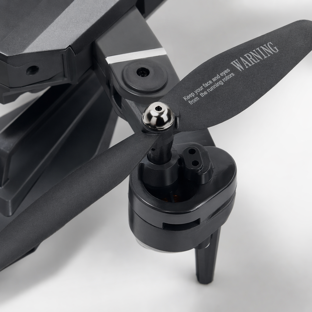The lightweight carbon fiber body of the black drone and remote control provides a 30-minute battery life for outdoor aerial photography Application Scenario