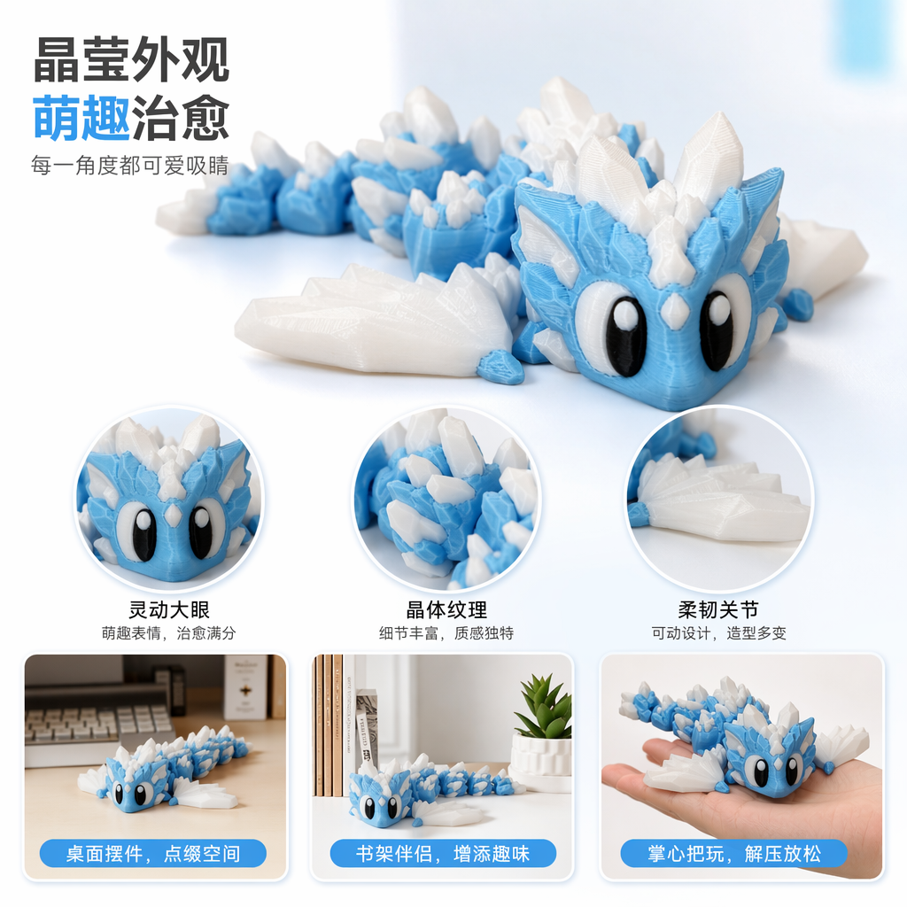 3D打印玩具冰龙