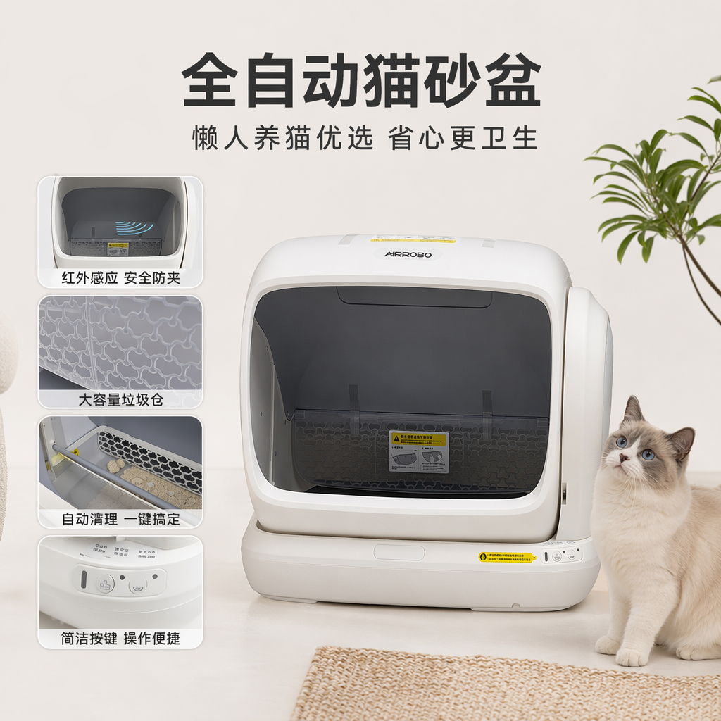智能猫砂盆自动清理大容量除臭静音家用宠物用品