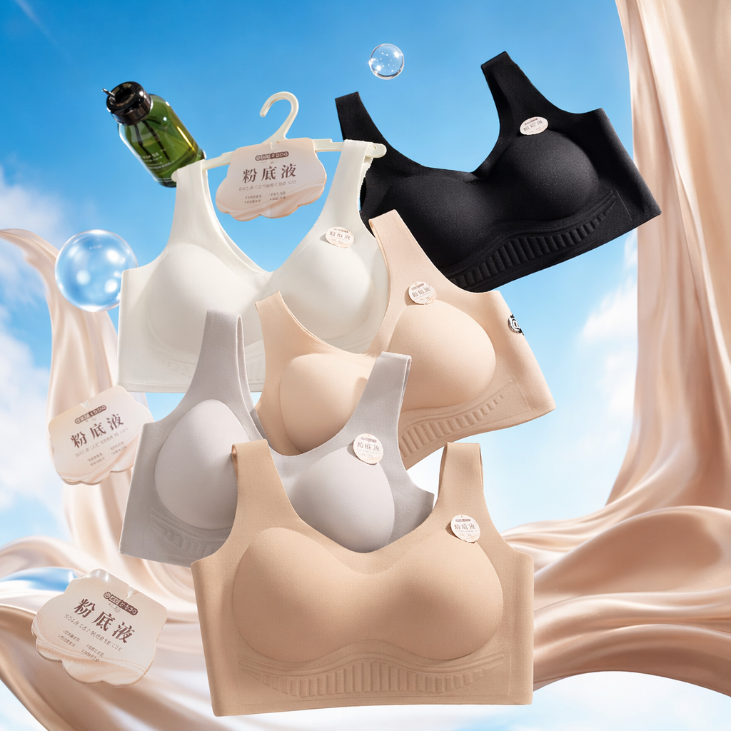 Multi-color, frameless bra: comfortable, breathable, and adjustable women's underwear Specification image