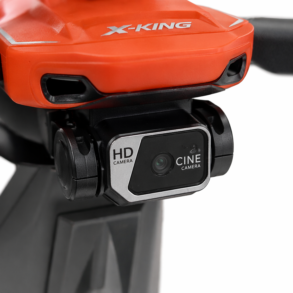An orange drone with a black remote control provides high-definition aerial photography for stable flight Application Scenario