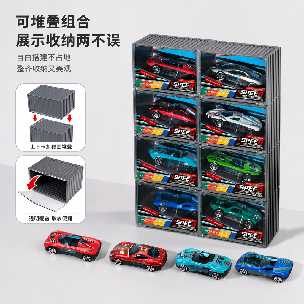 彩色合金赛车模型 仿真动感收藏摆件