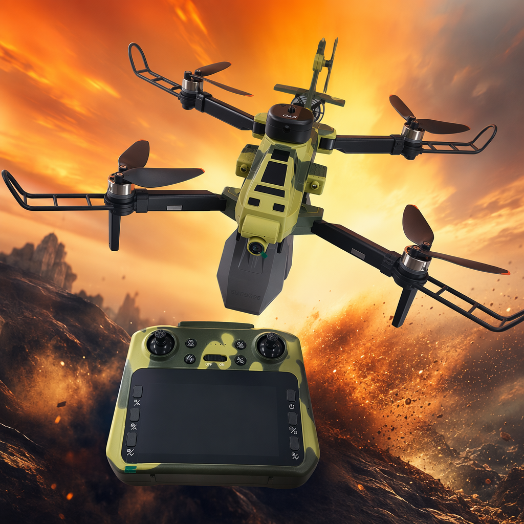 Camouflage drone and remote control high-definition aerial photography stable flight kit Specification image
