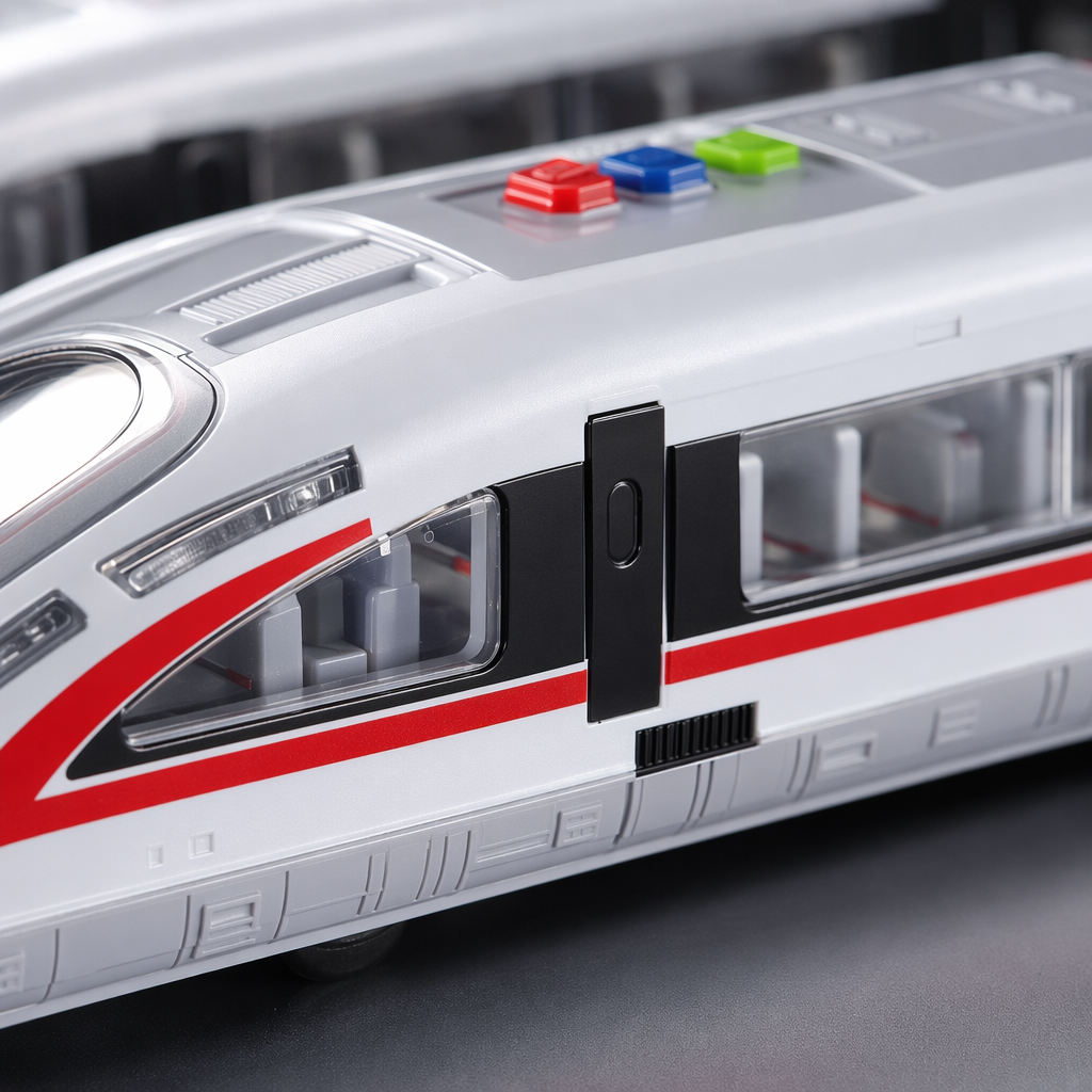 White high-speed train model, finely painted metal material, 30-centimeter collectible Application Scenario