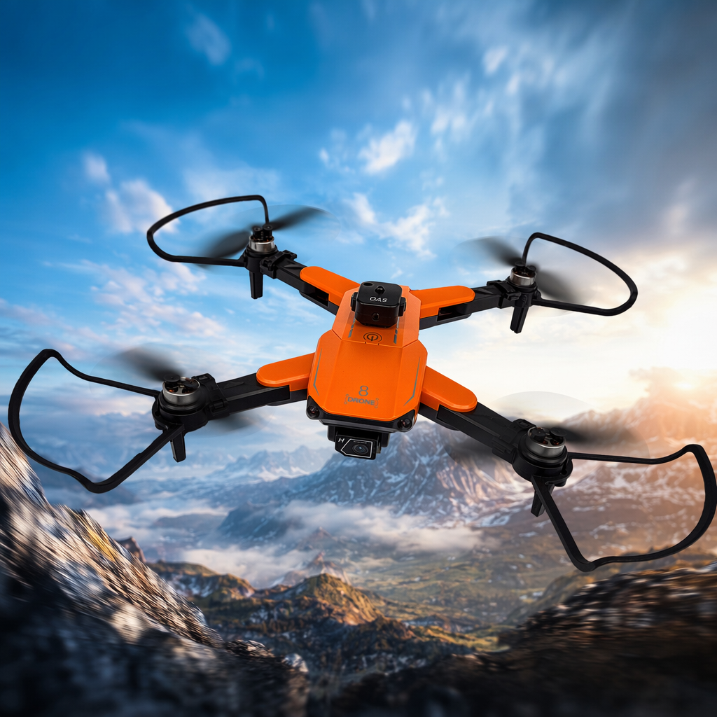 Orange drone aerial photography remote control aircraft high-definition camera stabilizer Specification image