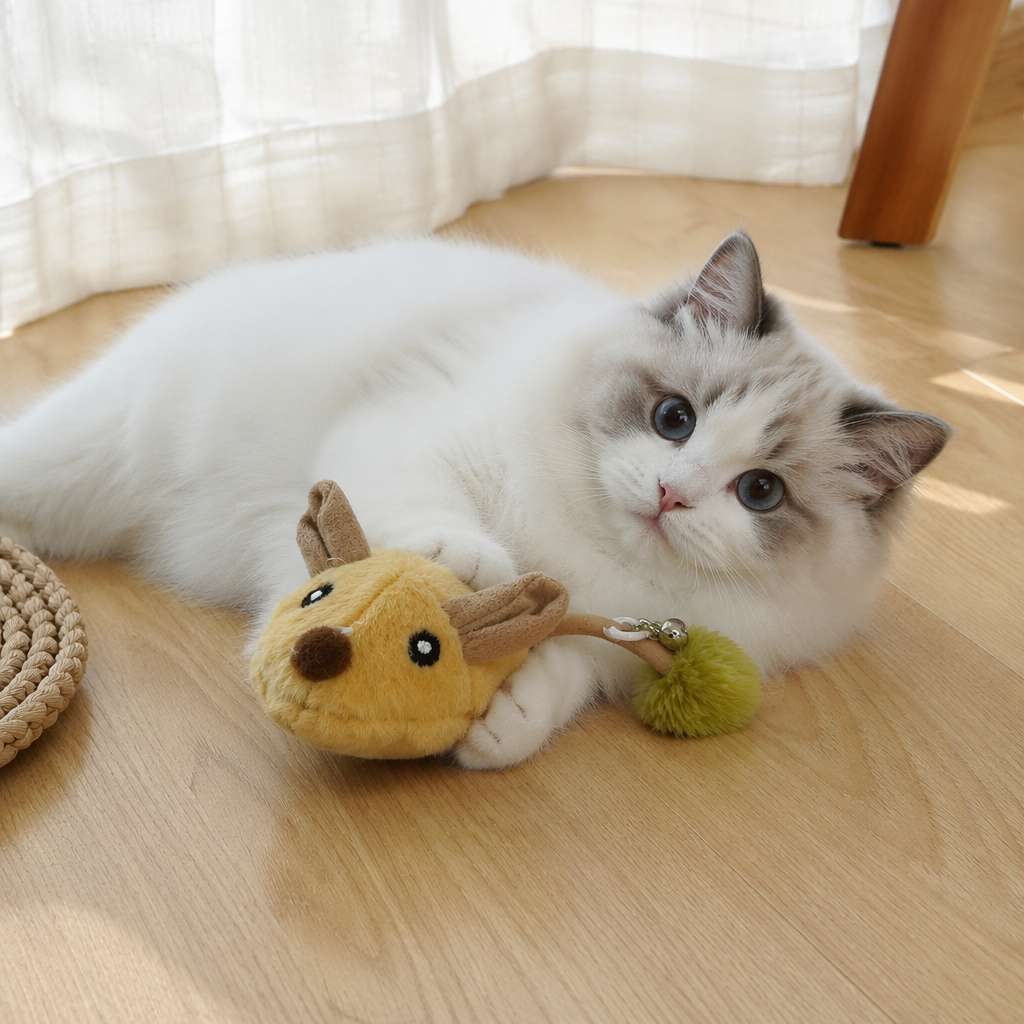 Yellow electric mouse pet toys, cat interactive toys, dog suitable pet supplies details Picture