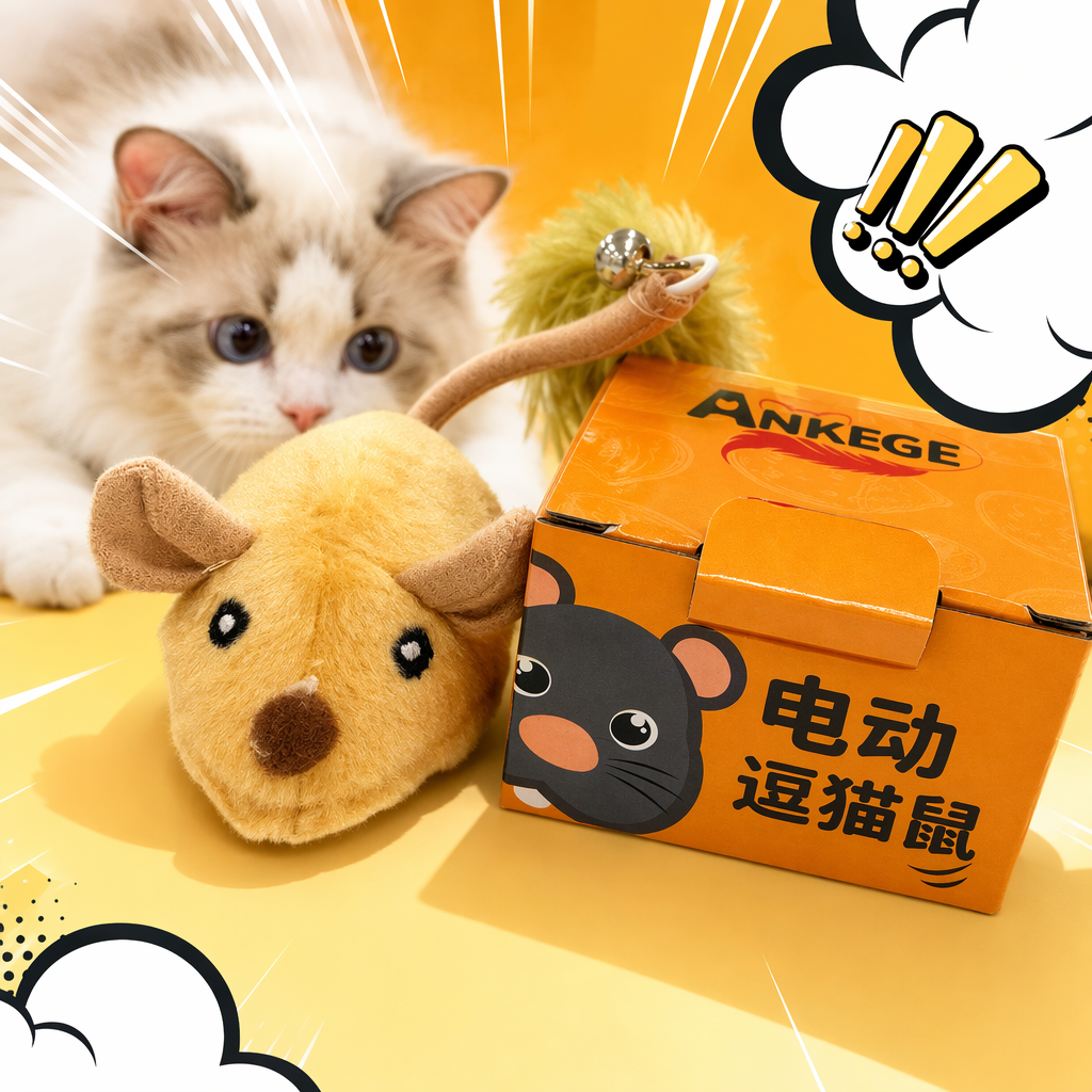 Yellow electric mouse pet toys, cat interactive toys, dog suitable pet supplies Specification image