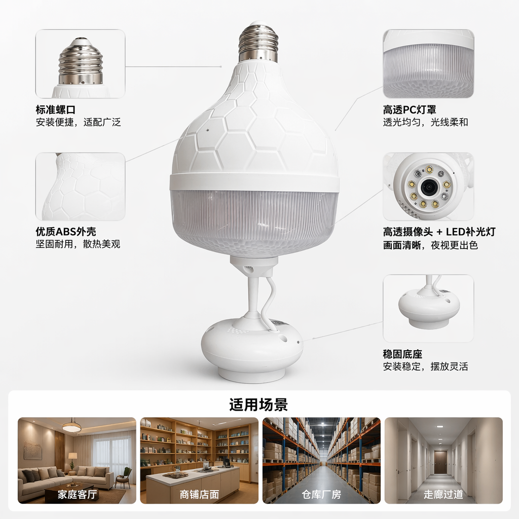 The white honeycomb-patterned decorative bulb is suitable for Nordic-style home lighting