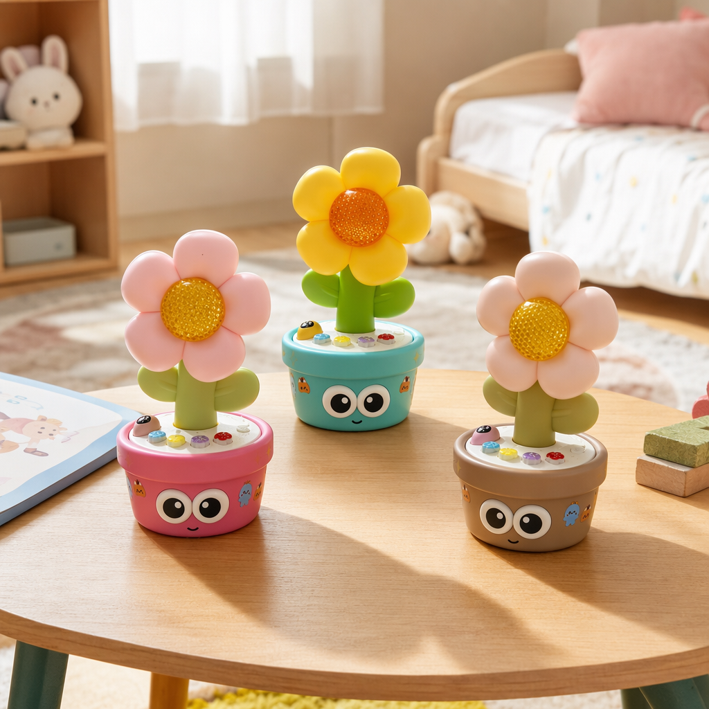 Colorful flower educational toys for children's early education, grasping, kneading and sensory integration training details Picture