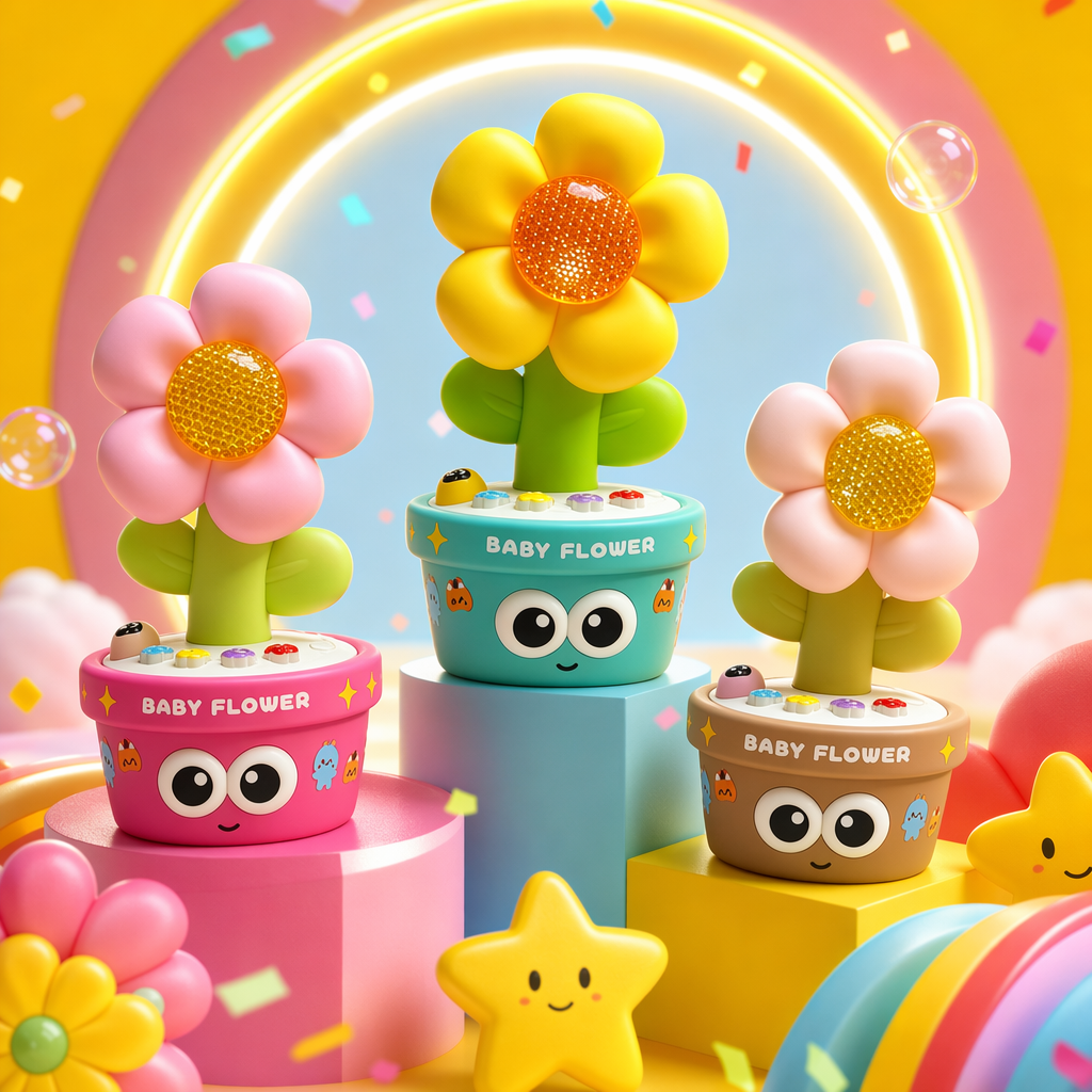 Colorful flower educational toys for children's early education, grasping, kneading and sensory integration training Specification image