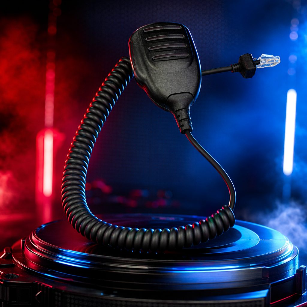 The black spiral microphone is professionally used for live recording and karaoke, with a highly sensitive cardioid direction Specification image