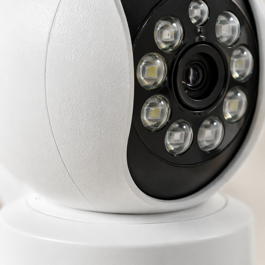 White surveillance camera, home high-definition night vision waterproof wide-angle intelligent infrared camera Application Scenario