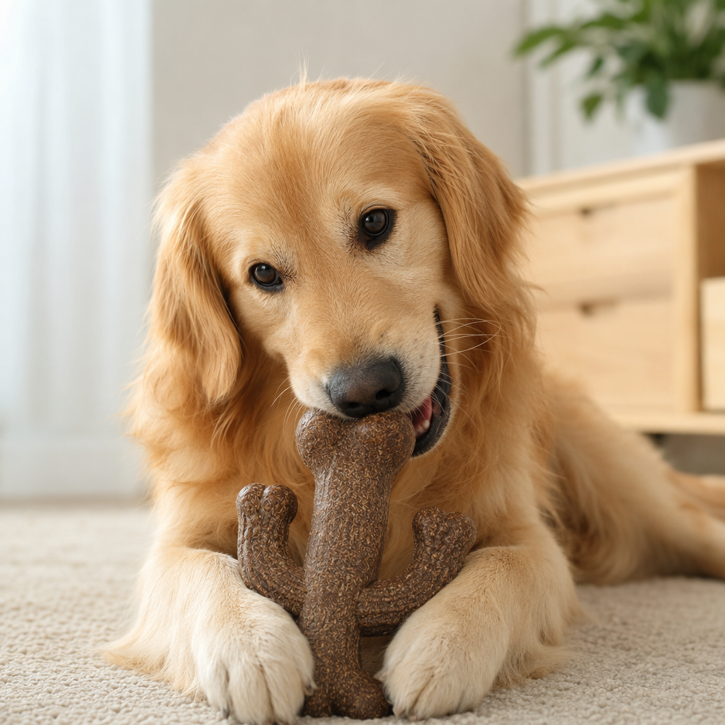 Brown card twisted cactus-shaped dog bite gel pet teething toy, durable with added rice material, safe to chew details Picture