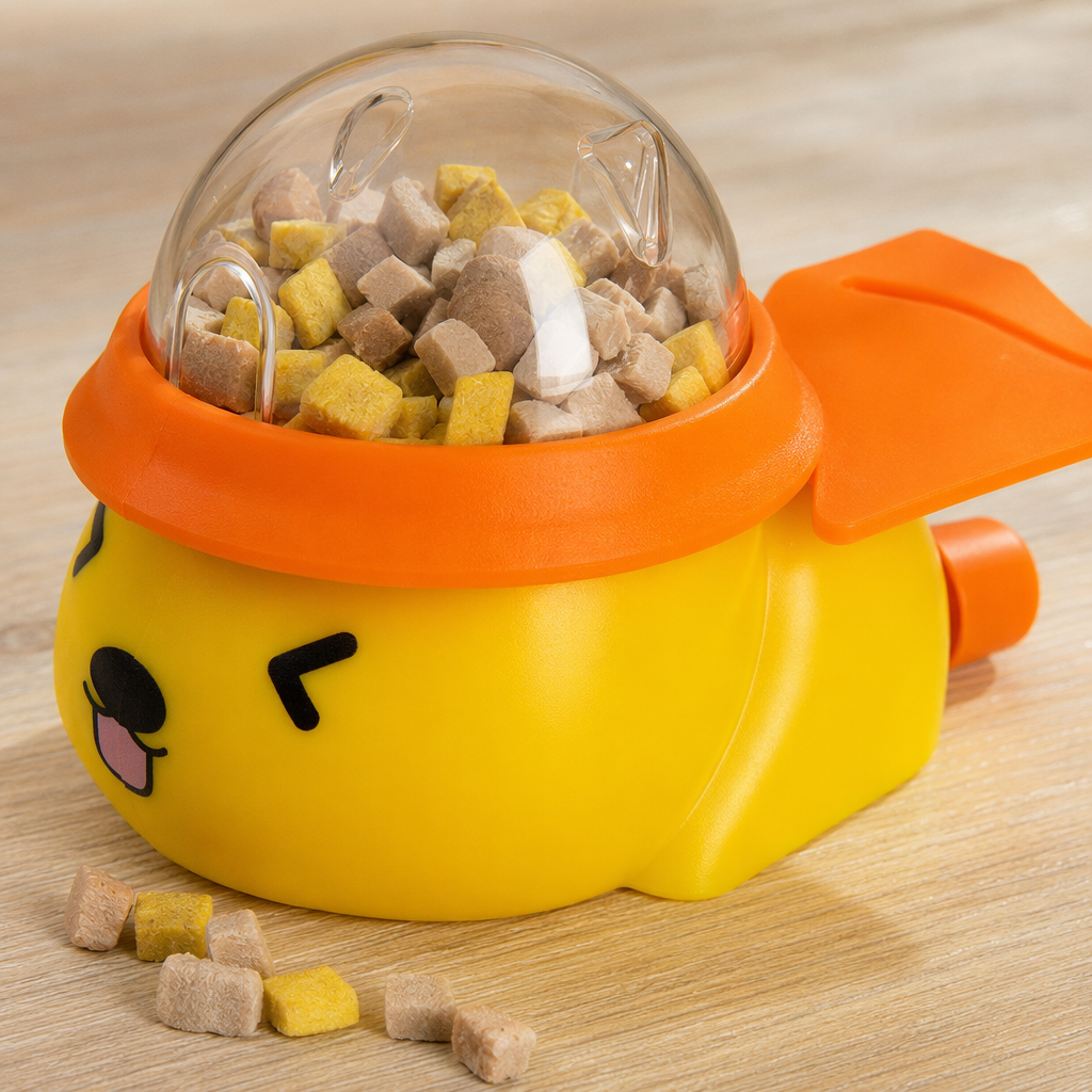 The multi-color dog press-out food puzzle toy features a cute and adorable pet design Application Scenario
