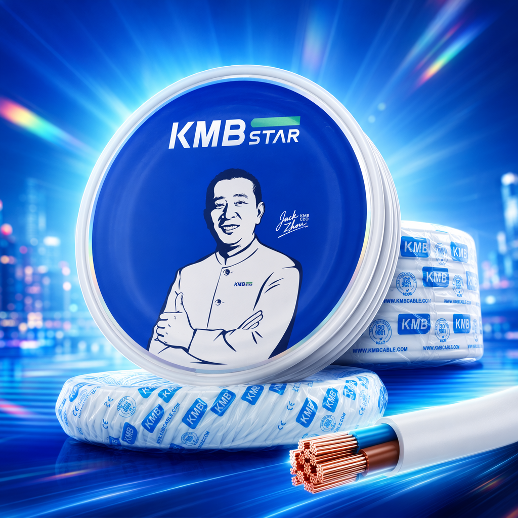 Blue packaging reel cable, industrial-grade PVC insulated and bendable cable Specification image