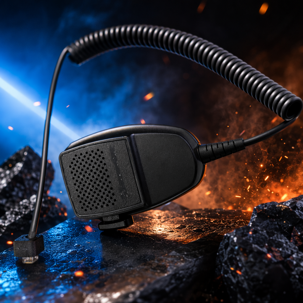 MOTOROLA HMN3596A black spiral microphone for professional recording, live streaming and karaoke with high-fidelity noise reduction Specification image