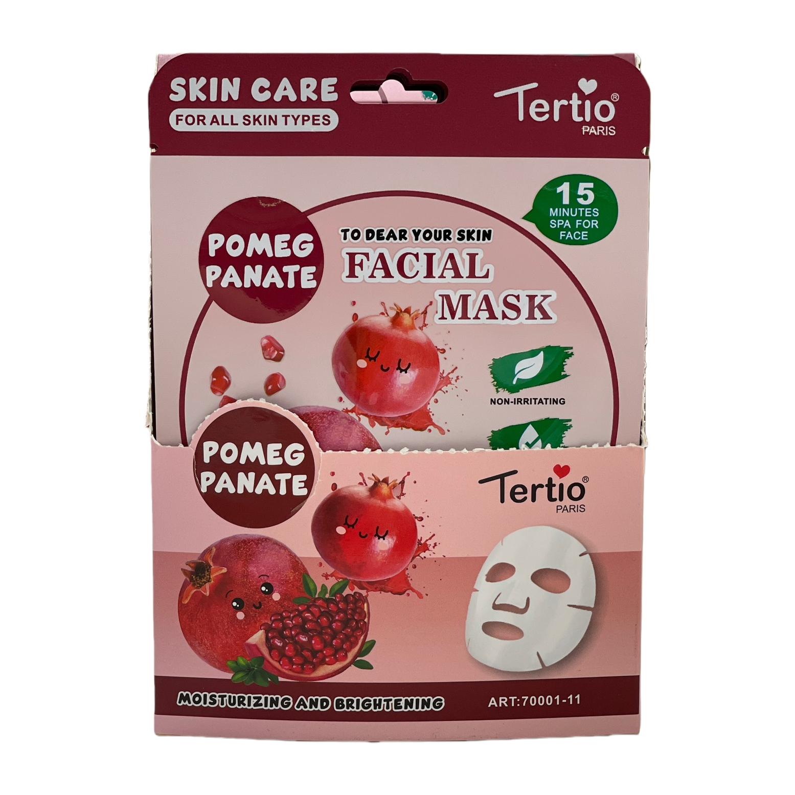 The pink box mask product hydrates, moisturizes, soothes, repairs and brightens the skin Item Picture