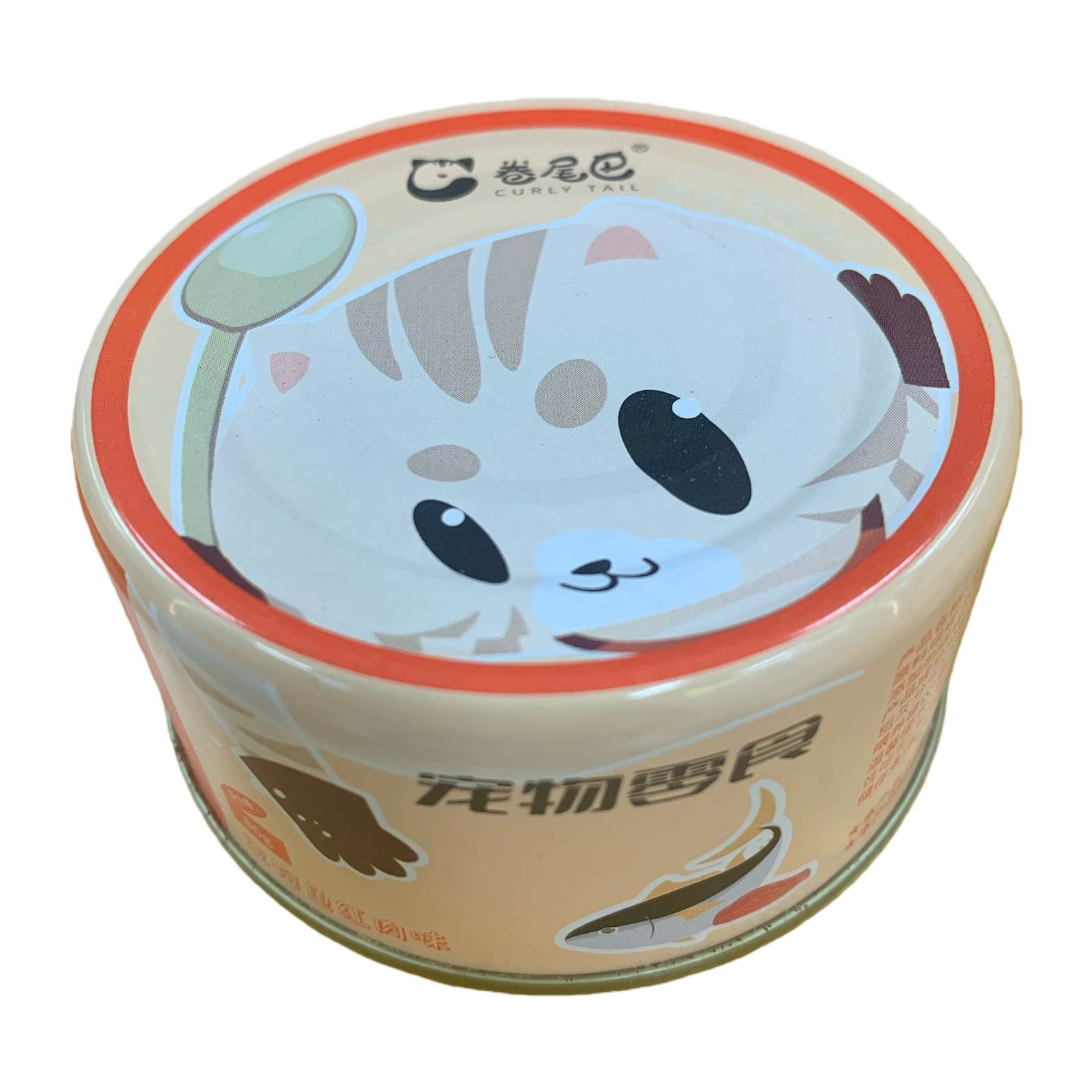 Orange canned cartoon cat pattern pet snacks Item Picture