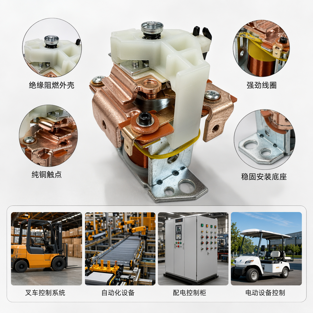 白色塑料外壳电磁继电器 24V直流线圈控制开关模块 0331101006