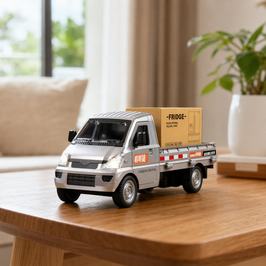 Silver Liuzhou car model alloy material exquisite collectible display piece details Picture