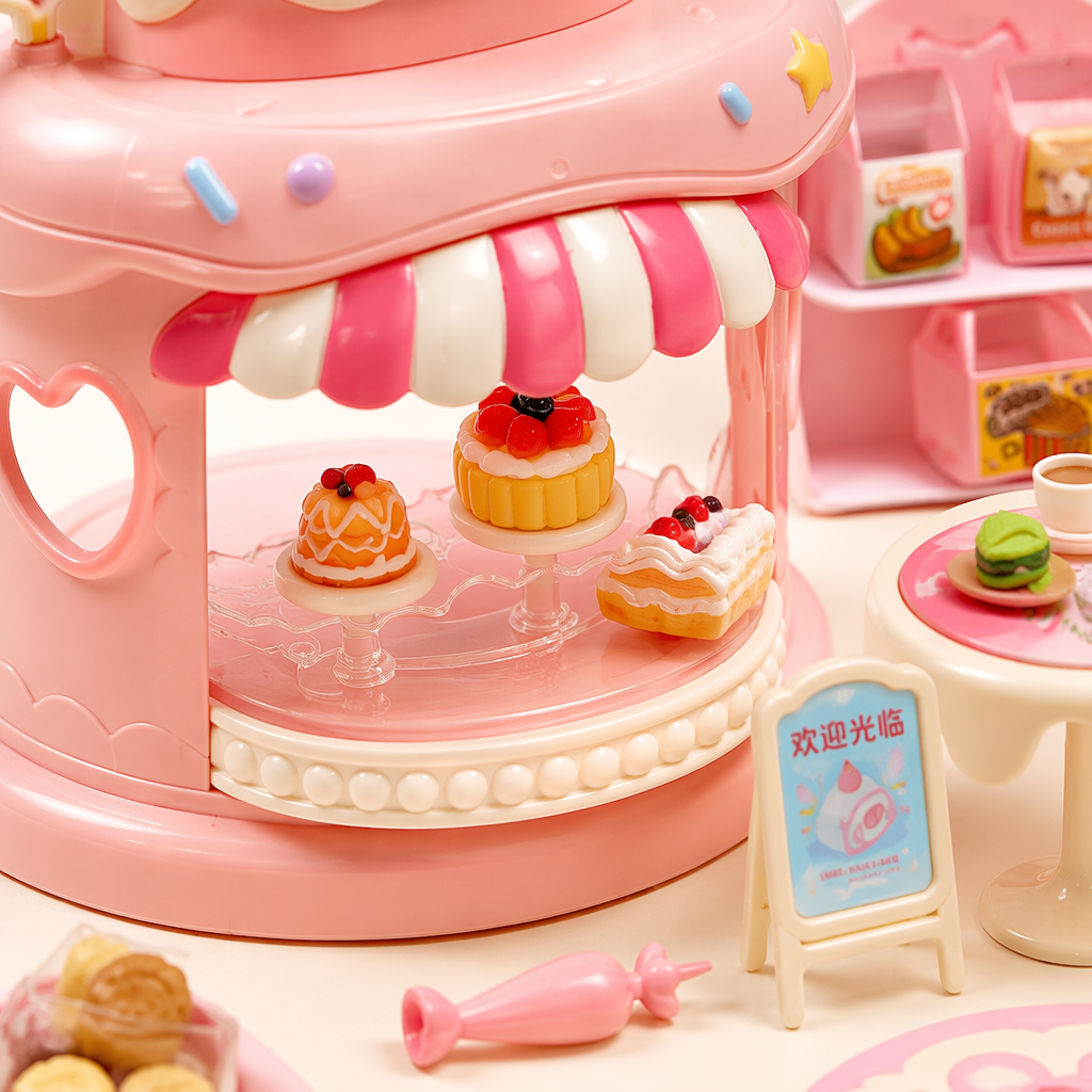 Pink Cake Shop Toy Set: Children's pretend Baking Simulation educational toys Application Scenario