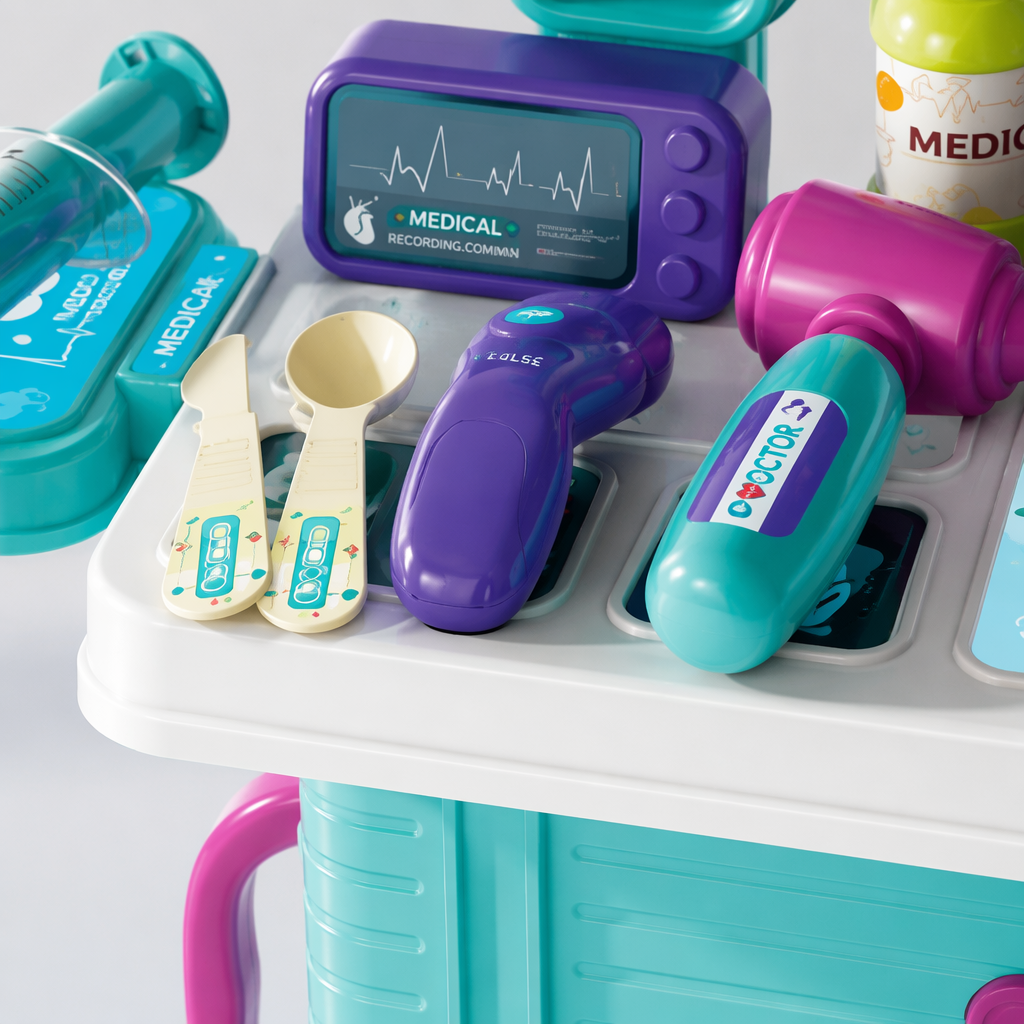 A light green hand-held travel case, medical equipment set, and portable medical supplies storage box Application Scenario