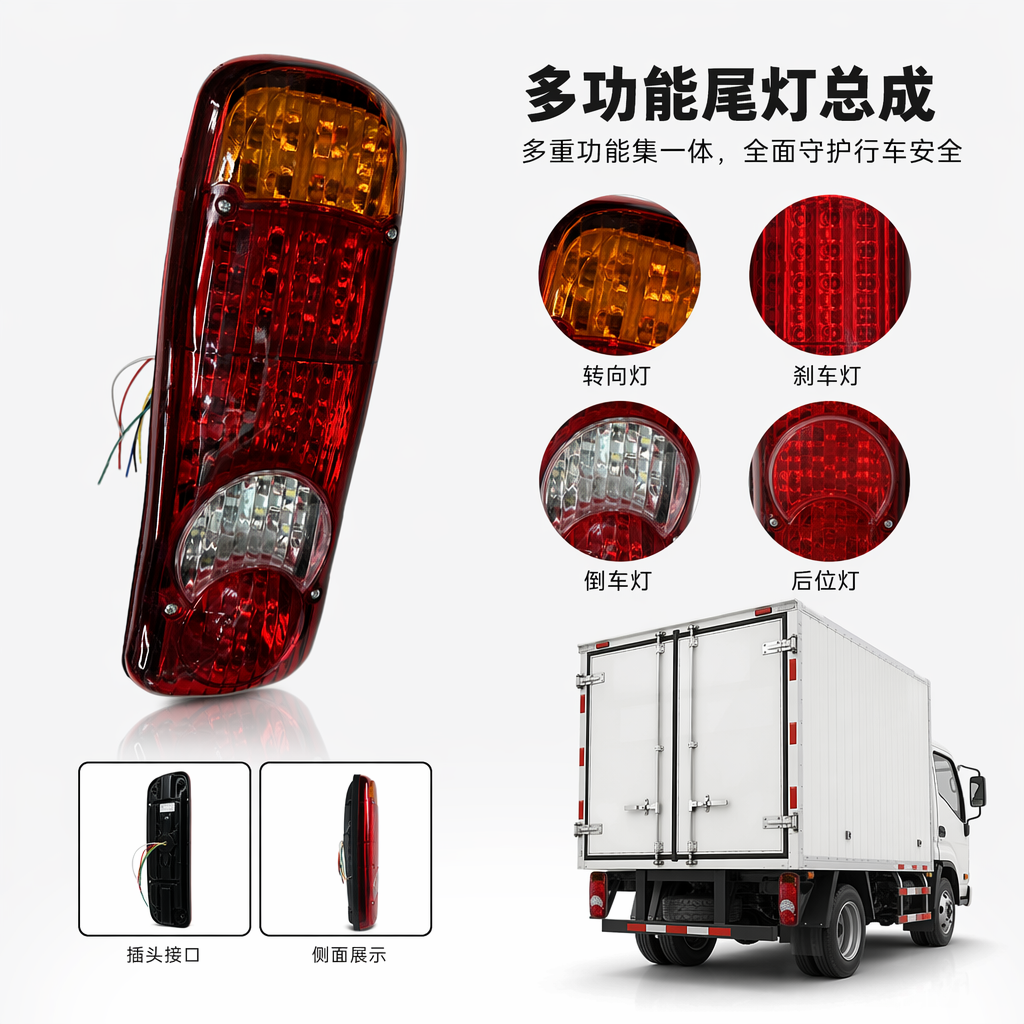 Renault accessories red taillights for car rear-mounted LED waterproof and high-temperature resistant universal Dongfeng Violet truck taillights