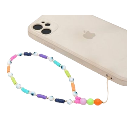 彩色珠子手机挂绳时尚个性防丢手链式挂饰 Item Picture