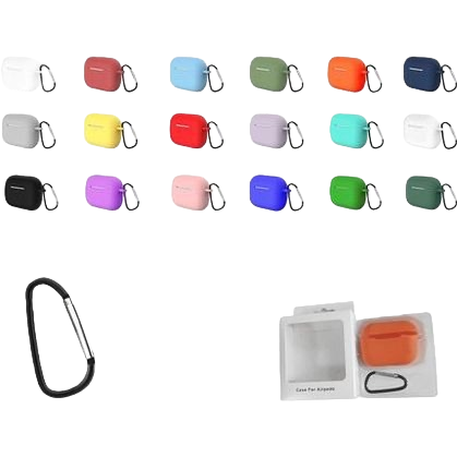 Colorful AirPods Pro3 earphone cases with buckles, suitable for Apple wireless earphone cases Item Picture