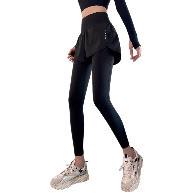 Black sportswear set with figure print, slim and quick-drying, unisex Item Picture