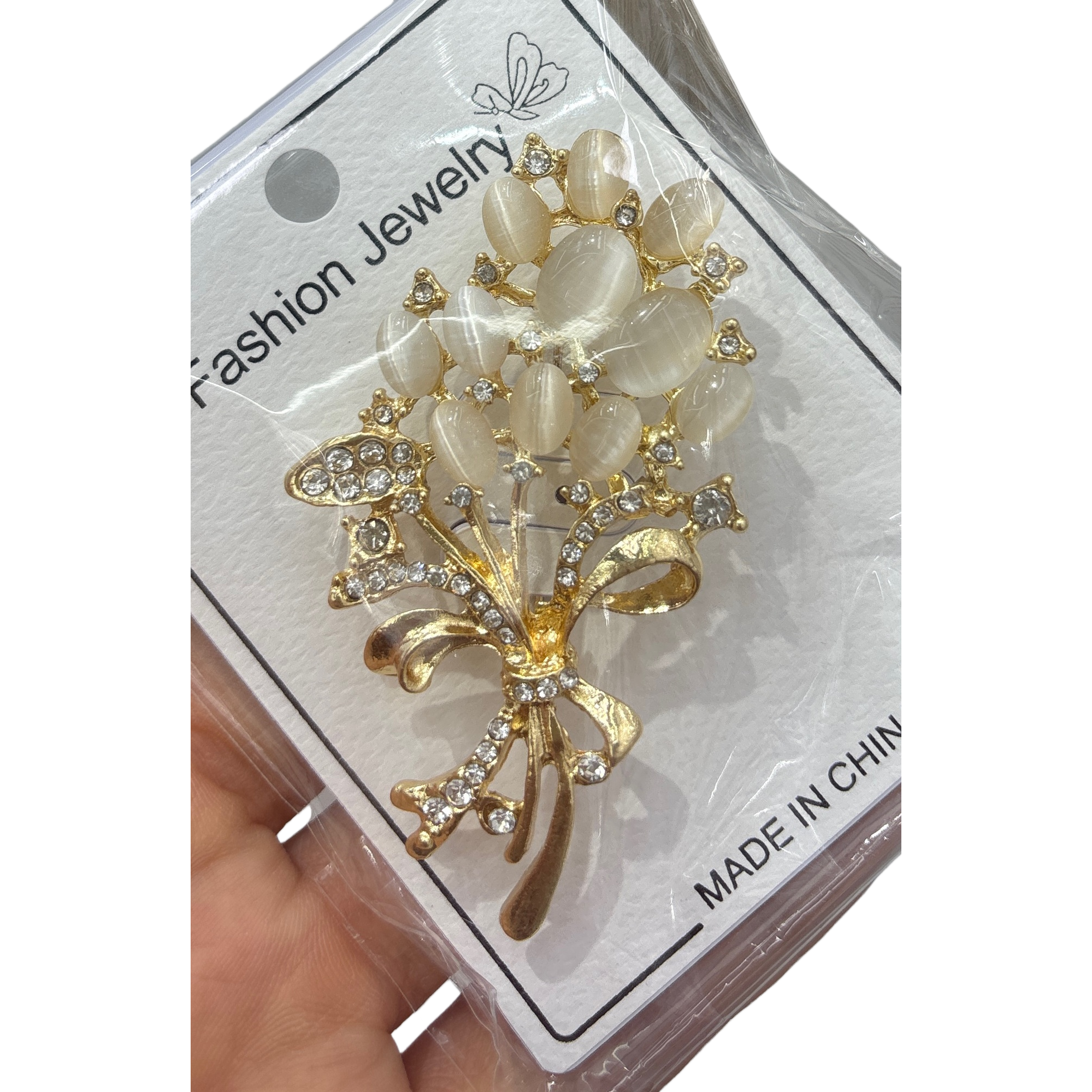 الدبابيس ذهبية مغطاة بحجر القطط Item Picture