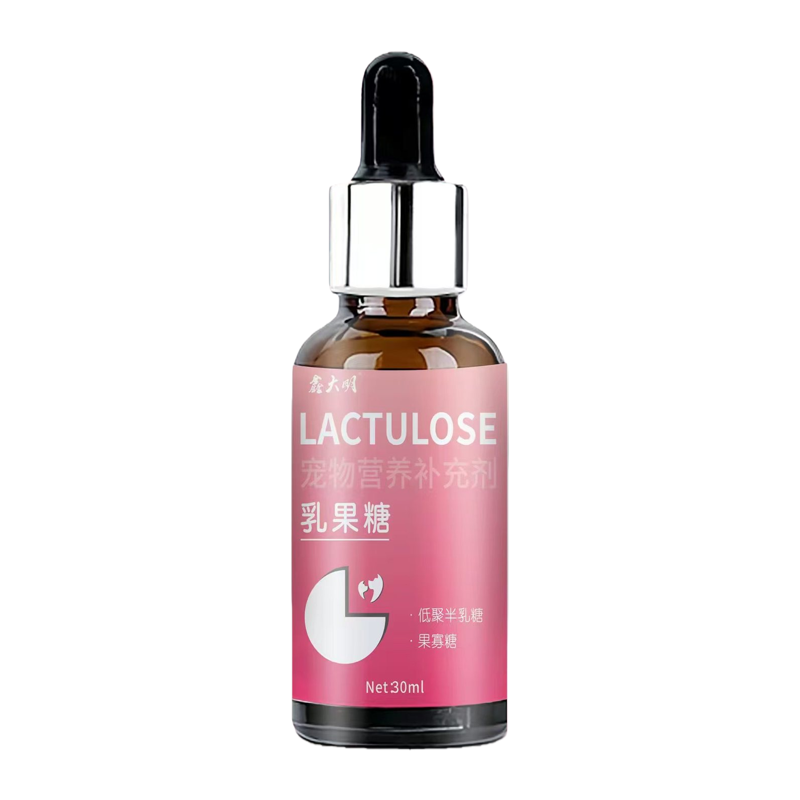 Pink label, brown glass dropper bottle, 30ml laboratory-grade corrosion-resistant essential oil portioning bottle Item Picture