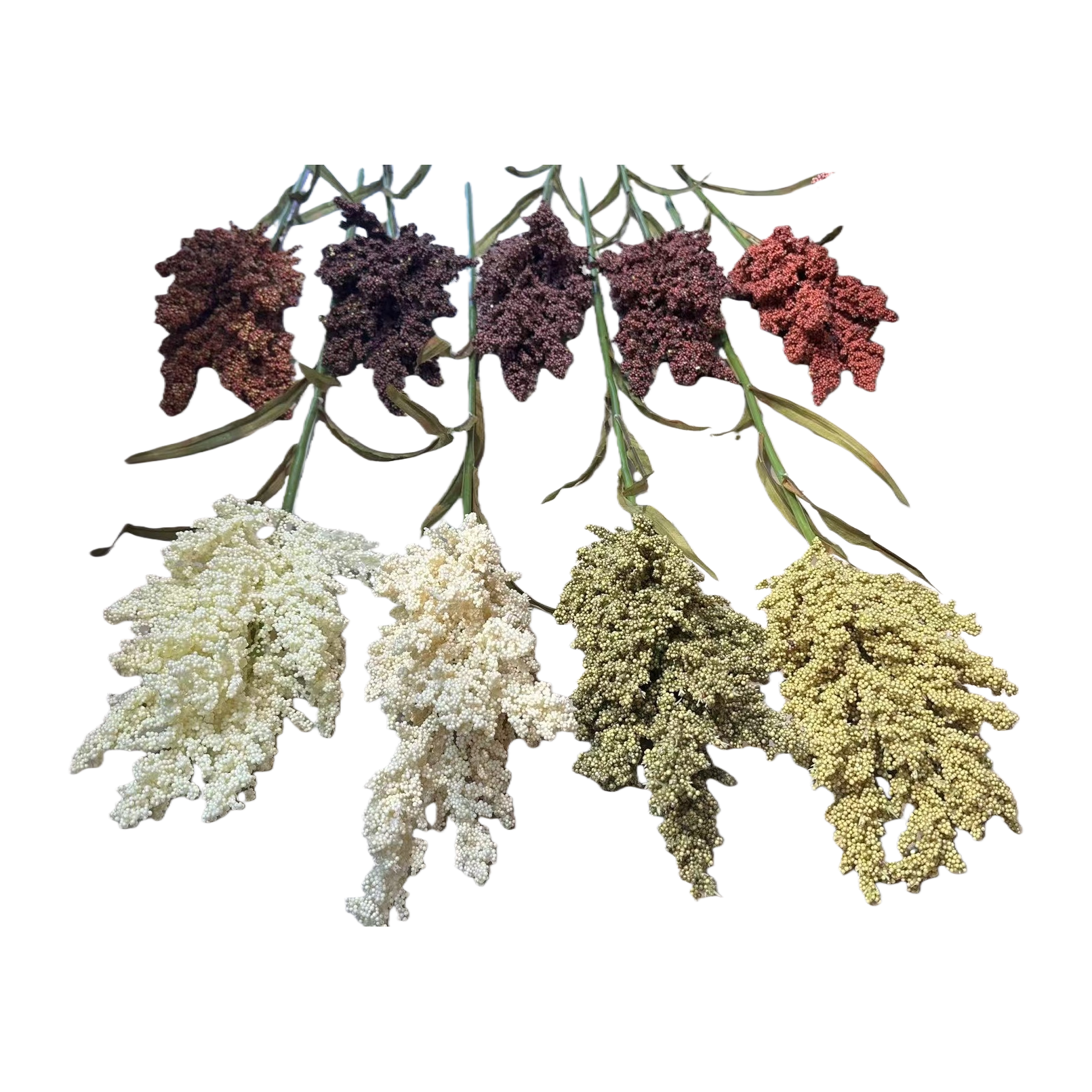 Colorful tassel-shaped flower bouquets and artificial flowers are decorative items for the living room and bedroom Item Picture