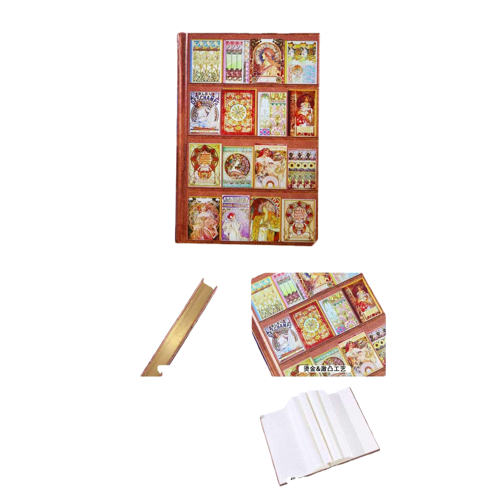 120 صفحة من دفاتر الملاحظات المكتوبة على الغلاف ذي الغلاف (A5) Item Picture