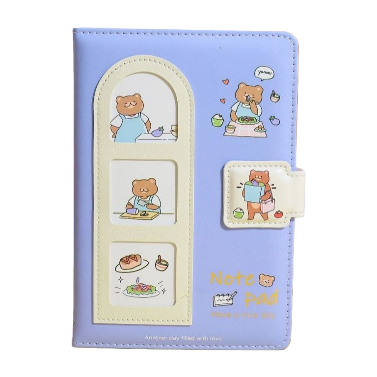دفتر صغير أرجواني فاتح لكتاب الفتيات اللطيفات A5 Item Picture