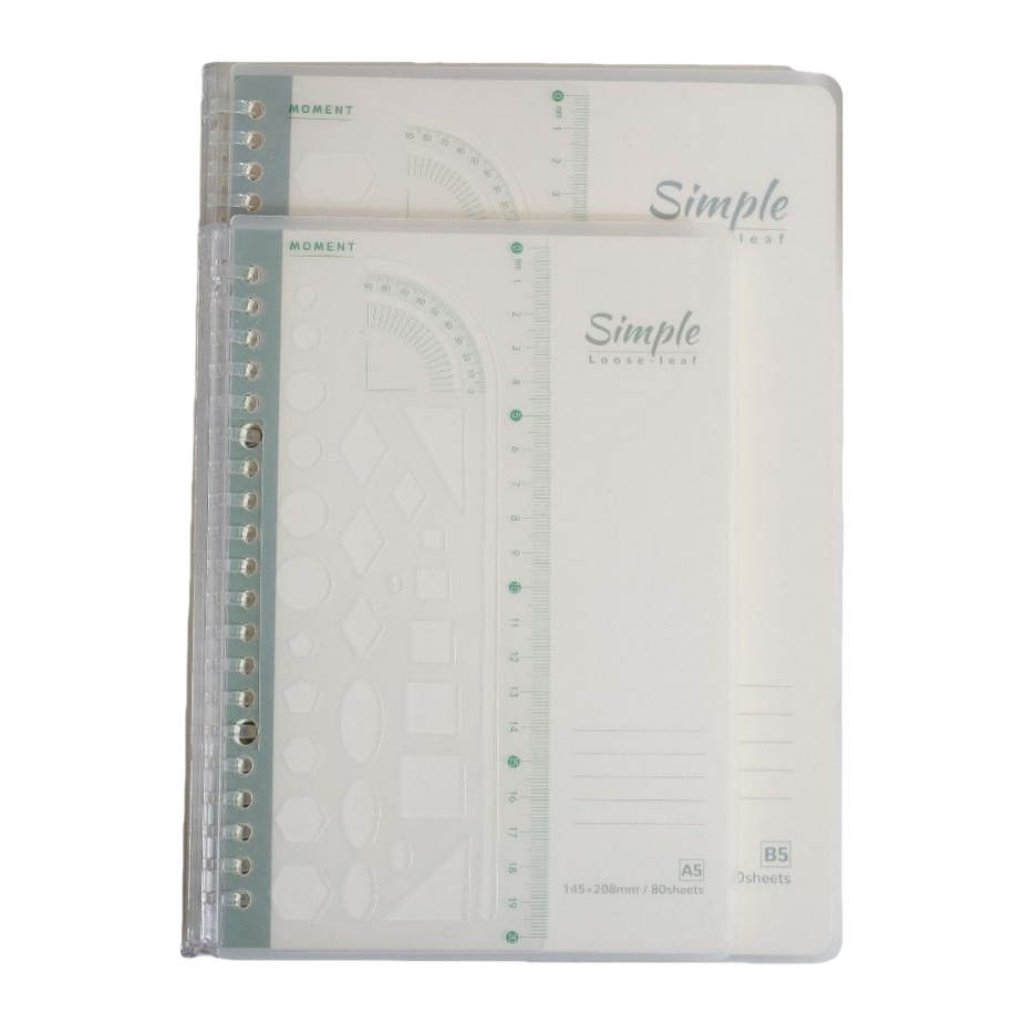 Green spiral-bound notebook A5 with thickened inner pages, simple and elegant for student office use Item Picture