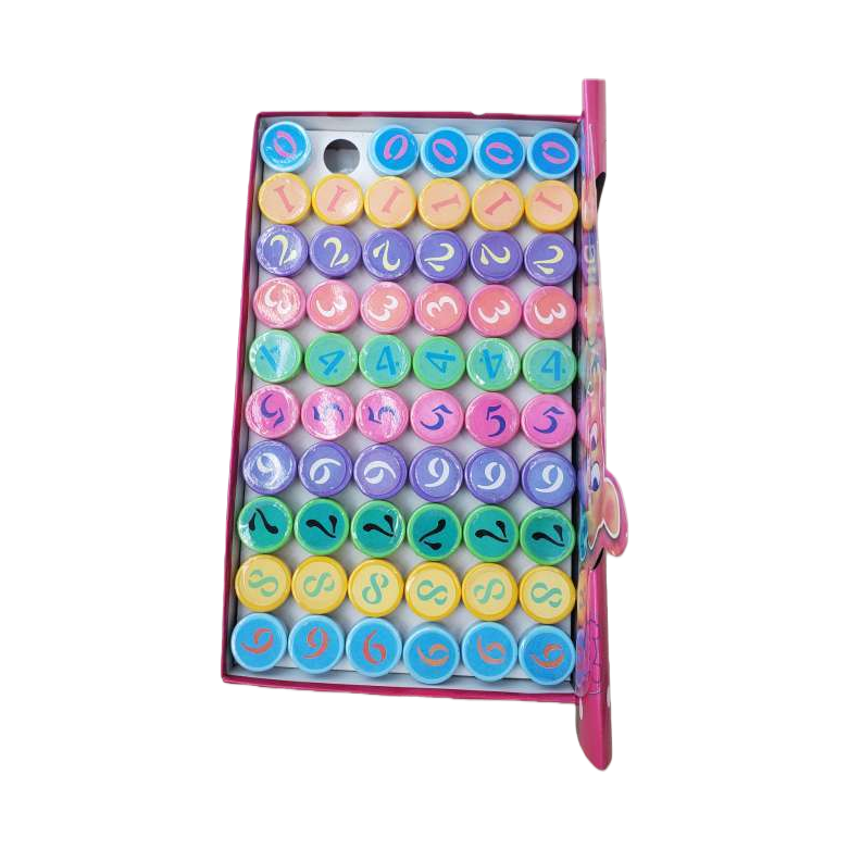 彩色数字圆片印章 Item Picture