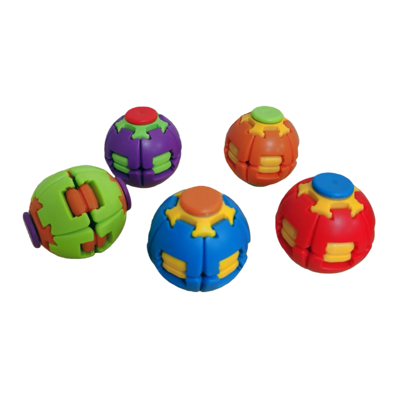 Colorful patchwork spherical educational toys for children's early education hands-on ability training Item Picture