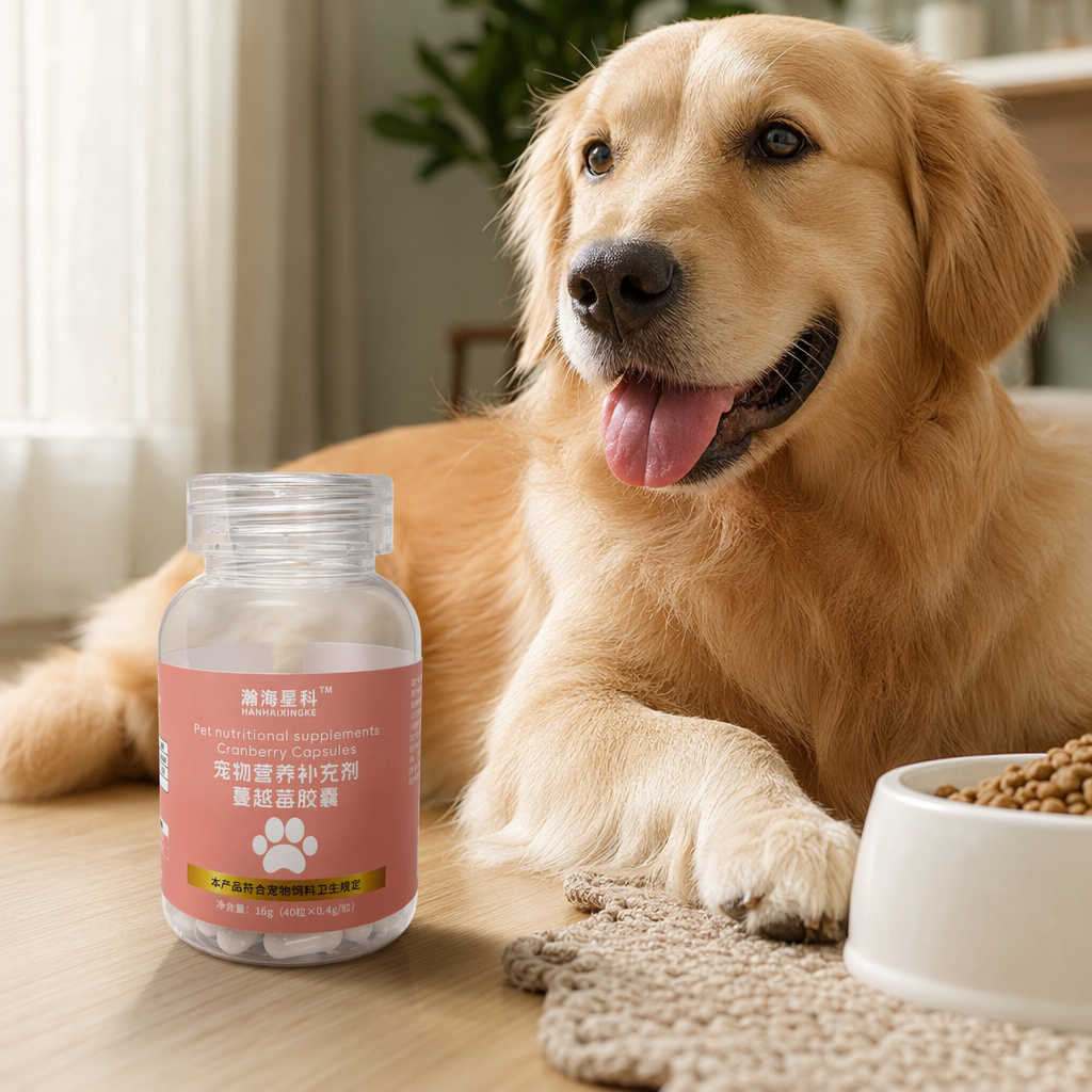 Hanhai Xingke Transparent Bottle Pet Nutritional Supplement Cranberry Capsules details Picture