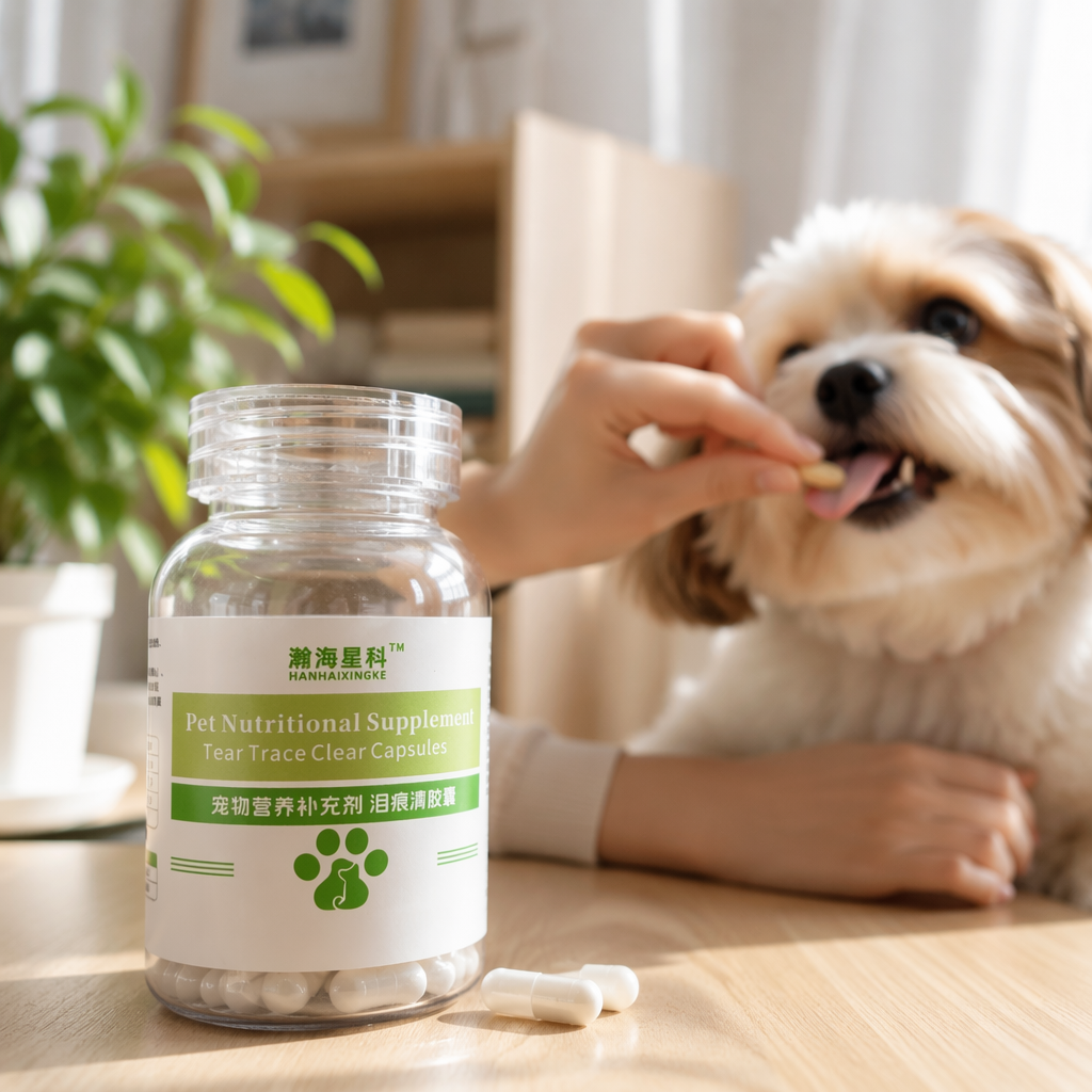 Hanhai Xingke Bottled Pet Nutritional Supplement Tear Stain Clear Capsules details Picture