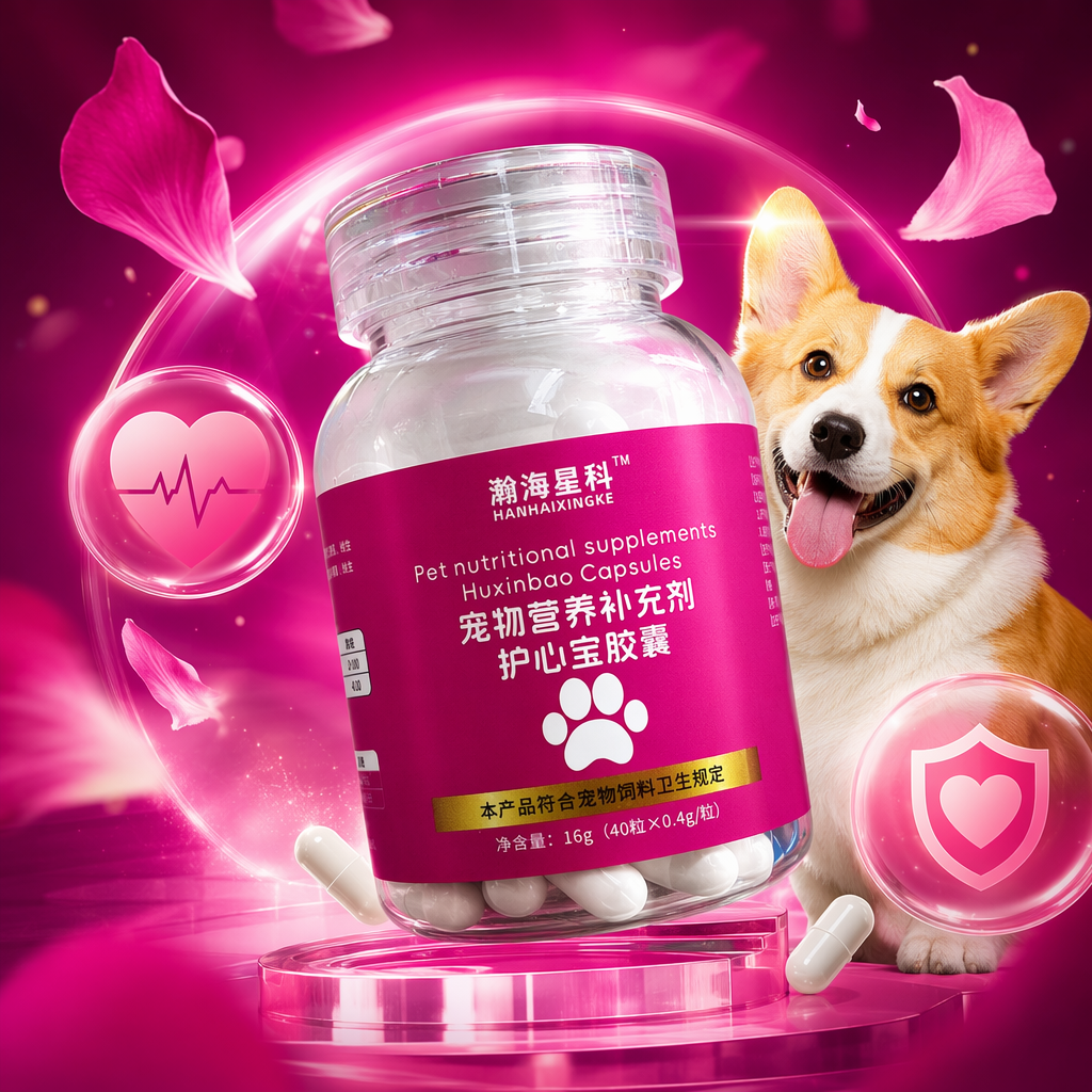 Hanhai Xingke Transparent Bottle Pet Nutritional Supplement Huxinbao Capsules Specification image