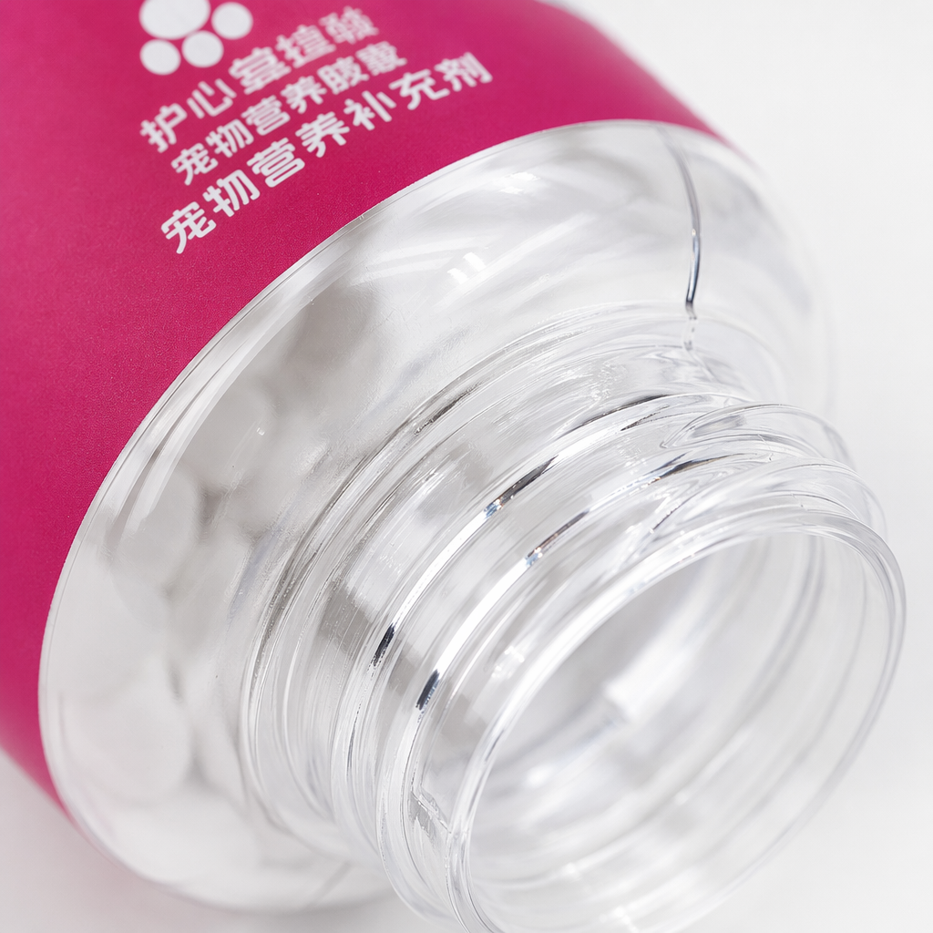 Hanhai Xingke Transparent Bottle Pet Nutritional Supplement Huxinbao Capsules Application Scenario