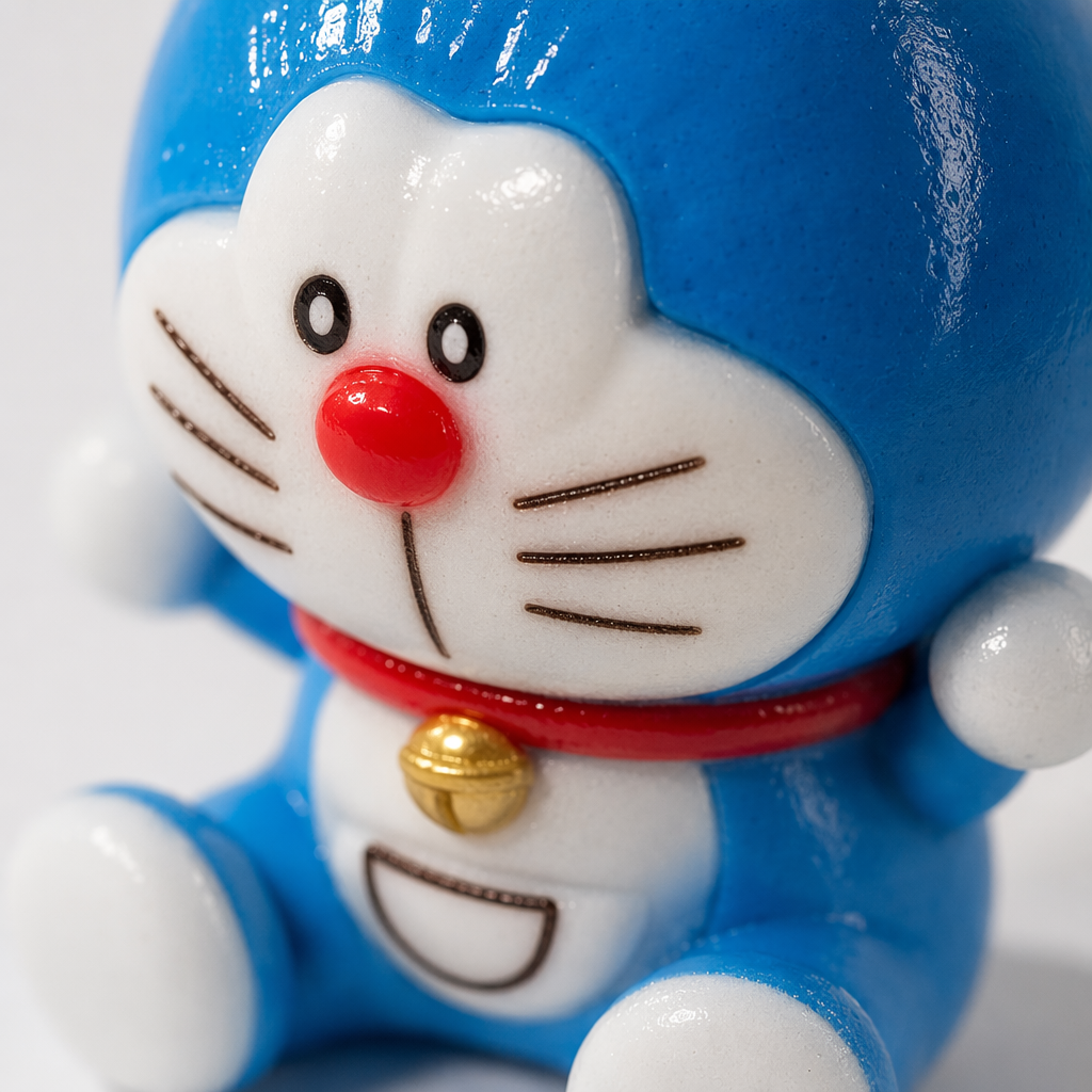 Five officially authorized blue Doraemon plush toys as cute children's throw pillows Application Scenario