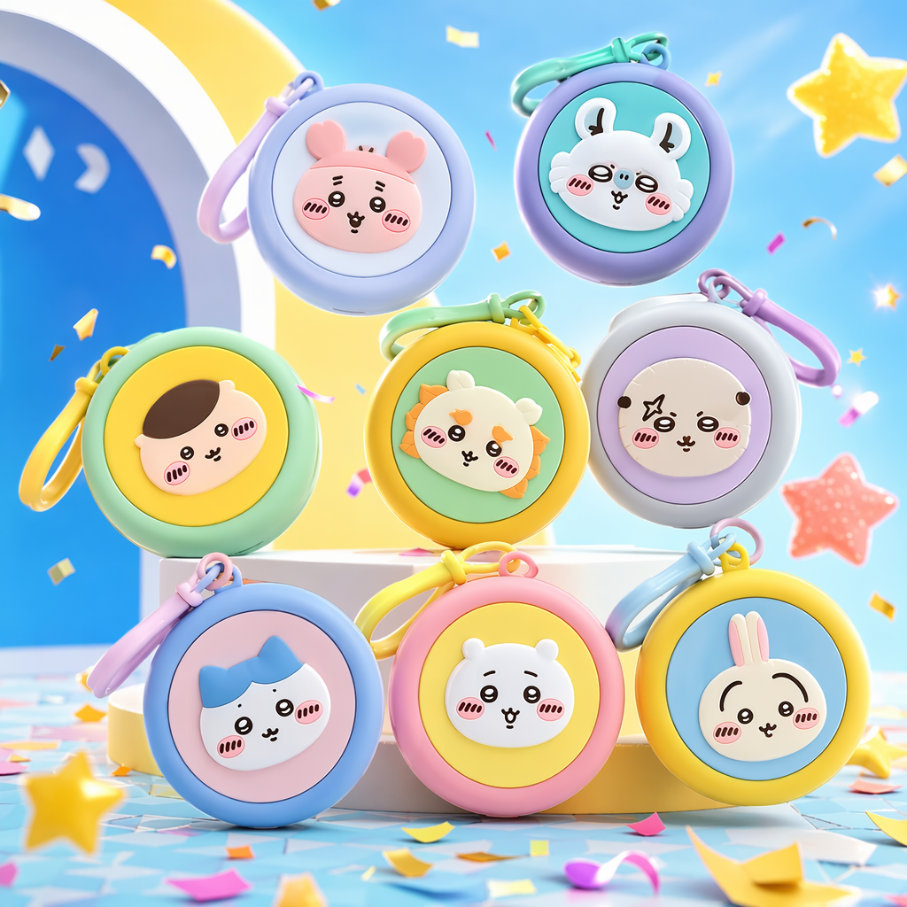Colorful cartoon pendants, cute and fun silicone coin purses, keychains, mobile phone chains and decorative accessories Specification image
