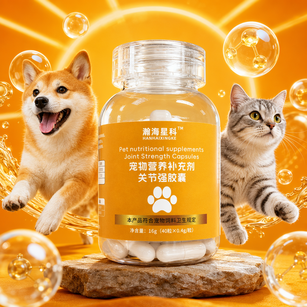 Hanhai Xingke Transparent Bottle Pet Nutritional Supplement Joint Strength Capsules Specification image