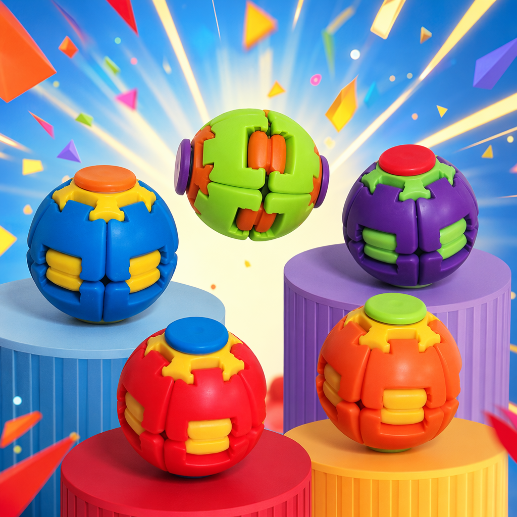Colorful patchwork spherical educational toys for children's early education hands-on ability training Specification image