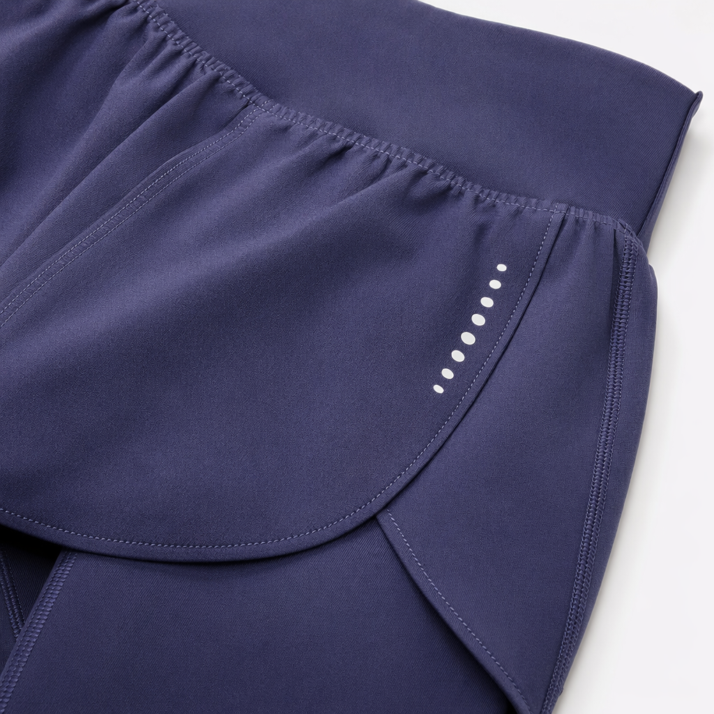 Purple sportswear set, the same quick-drying and breathable fitness wear for female models Application Scenario